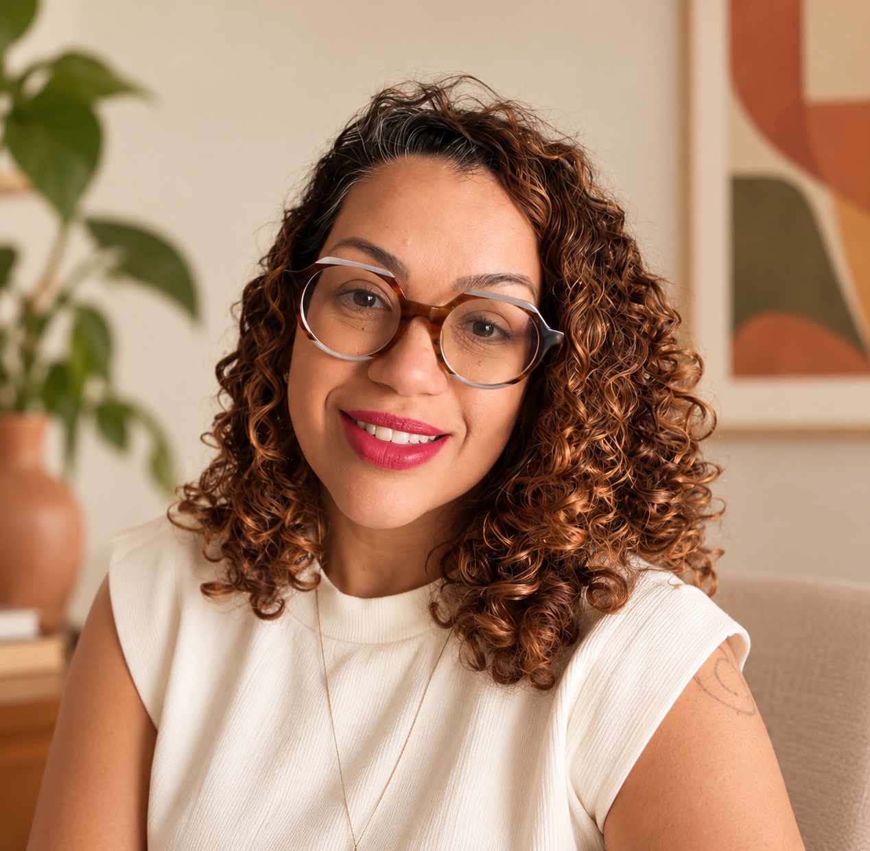 Retrato de Taís Soares, psicóloga